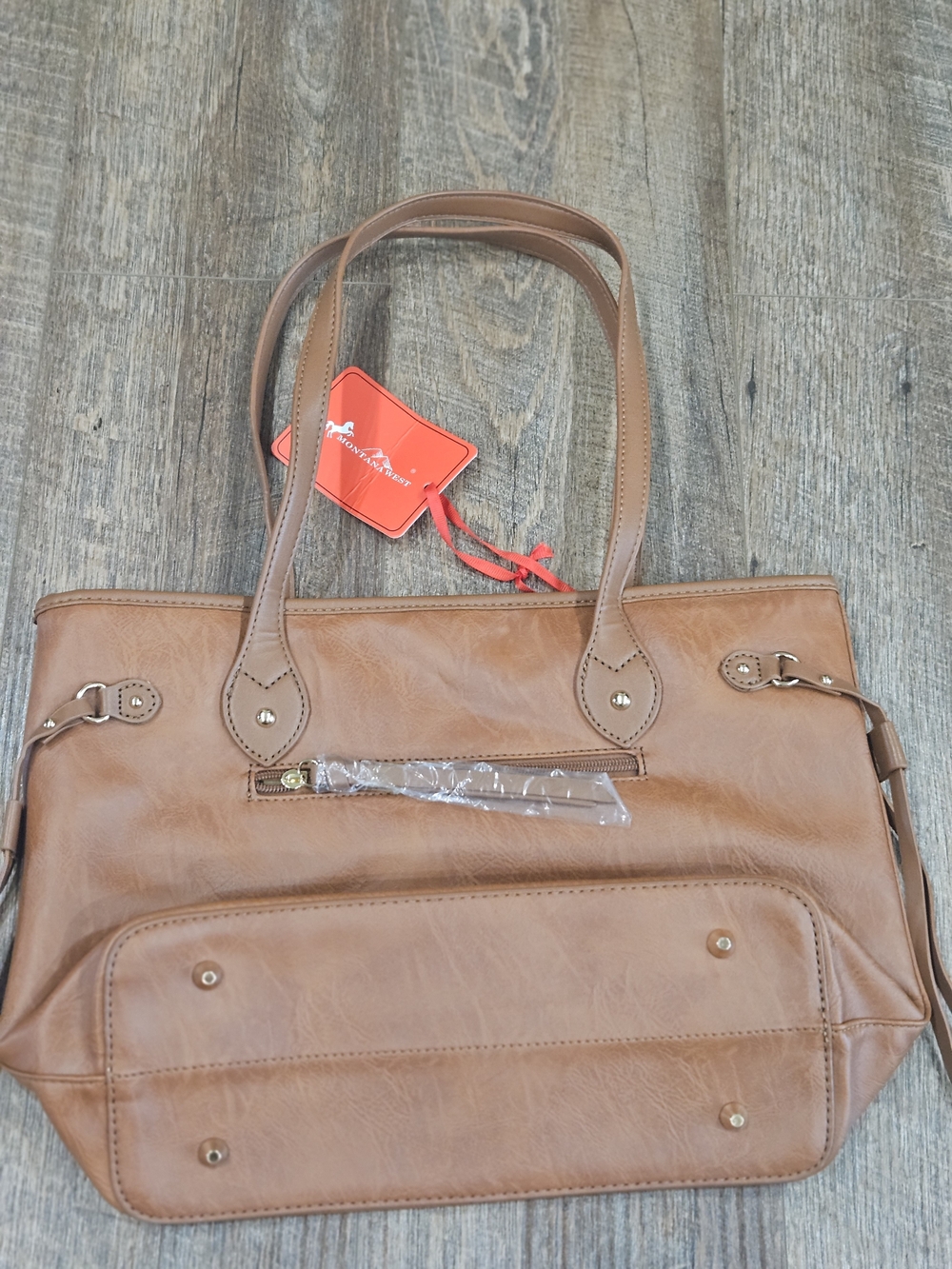 Montana West Tan Shoulder Tote Bag
